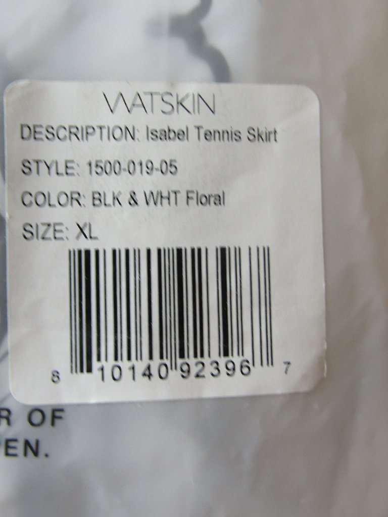 Watskin Isabel Tennis Skirt In Black & White Print--Bnwt's--Xl — image 7 of 7